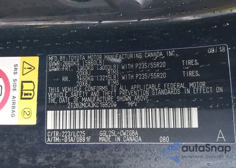 2019 Lexus Rx 350 F Sport z USA, uszkodzony, nr VIN 2T2BZMCA3KC168200